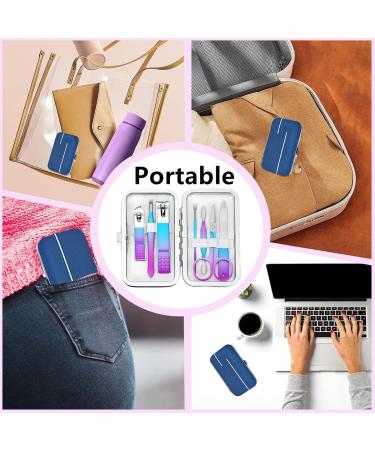 Premium Manicure Set for Men & Women - Travel Nail Grooming Kit with Rainbow Case - Perfect Gift for Family & Friends - Buy Online on SooperMarket.com