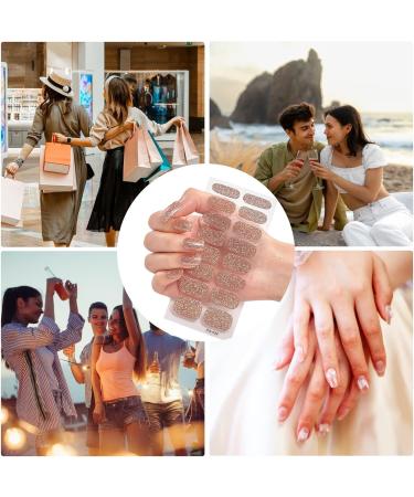 Shichangda Semi Cured Gel Nail Strips - Peel And Stick Nail Wraps Semi-Cured Gel Nail Strips Long Lasting Gloss Nail Strips Easy To Apply And Remove Gel Nail Stickers Cs032 - Buy Online on SooperMarket.com