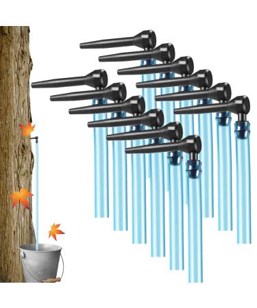 NIDONE Maple Syrup Tapping Kit Maple Taps Set with 24in Tubes 12 Set Food Grade Non-slip Maple Syrup Tapping Kit L-shaped Tree Taps for Syrup Maple Syrup Supplies
