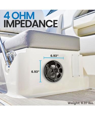 Pyle 6.5 Marine Speakers - 2-Way Waterproof 240 Watt Coaxial Speakers - Black Pair - Buy Online on SooperMarket.com