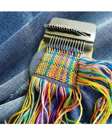 Speedweve Darning Loom Tool Kit with 14 Hooks for Jeans and Clothes Repair - Beginner-Friendly DIY Weaving Arts - Buy Online on SooperMarket.com