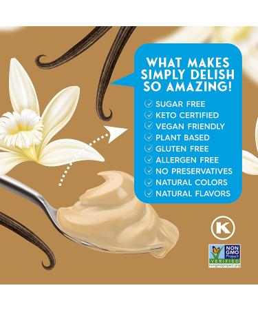 Simply Delish Instant Vanilla Pudding - Sugar Free, Non-GMO, Gluten Free, Vegan, Keto, 1.7 OZ - Buy Online on SooperMarket.com