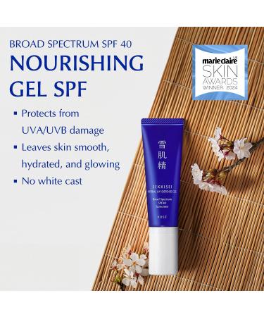 SEKKISEI Herbal UV Defense Gel SPF 40 - Broad Spectrum Sunscreen for Face 1oz - International Shipping Available - Buy Online on SooperMarket.com