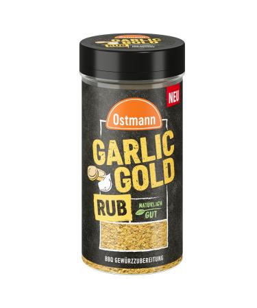 Ostmann spice - Garlic Gold Rub |Dry marinade with garlic |BBQ spice for garlic dips grilled meat and Co. |150 g in the spreader