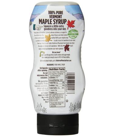 Butternut Mountain Farm Pure Vermont Maple Syrup Grade A Dark Robust Taste - 12 Fl Oz Bottle (Pack of 1) - Buy Online on SooperMarket.com