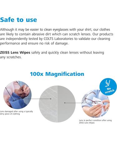 Zeiss Pre-Moistened Lens Cleaning Wipes - Cleans Bacteria Germs and without Streaks for Eyeglasses and Sunglasses - (200 Count) - Buy Online on SooperMarket.com