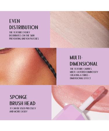 YOUNG VISION Soft Natural Glow Liquid Highlighter - Long-Wearing Smudge Proof Illuminator for Dewy Finish in Vanilla Frost | 0.17 Fl Oz - International Shipping Available - Buy Online on SooperMarket.com
