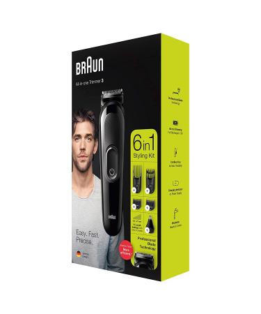 Braun MGK3220 Hair Clippers for Men - 6-in-1 Beard Trimmer & Grooming Kit | Cordless & Rechargeable - Buy Online on SooperMarket.com