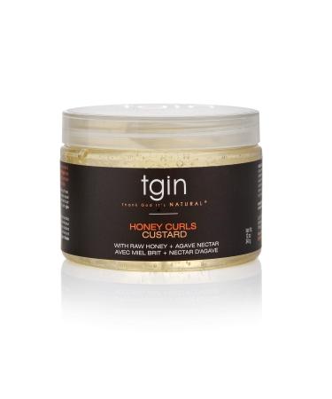 tgin Honey Curls Custard For Natural Hair - Dry Hair - Curly Hair - Damaged Hair - 12 Oz 12 Ounce (Pack of 1) Curls Custard