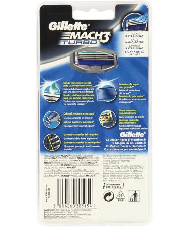 Buy Gillette MACH3 Turbo Razor - Discontinued Model | Best Prices & International Shipping - Buy Online on SooperMarket.com
