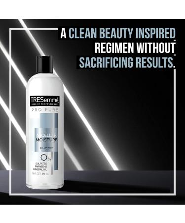 TRESemm Pro Pure Daily Moisture Shampoo 16 oz - Pack of 4 | Paraben & Dye Free | Micellar Moisture Formula - Buy Online on SooperMarket.com