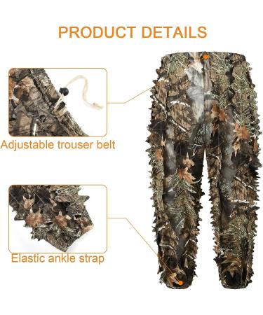 LOOGU Hunting Ghillie Suit 3D Leafy Camo XL/XXL - Tactical Gear for Airsoft & Wildlife Photography - Buy Online on SooperMarket.com