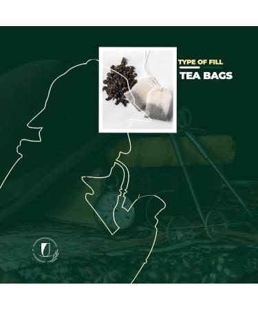 Lucky Cuppa's "221b Bakers Brew" Sign of The Four Rooibos Blend Tea Bag - Loose Leaf Tea - Decaf Rooibos Tea - Sherlock Tea Gifts - Tea Bags Individually Wrapped - 25 - Buy Online on SooperMarket.com