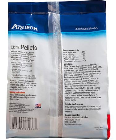 Aqueon Cichlid Food Medium 25 oz - High-Quality Nutrition for Vibrant Cichlids - Buy Online on SooperMarket.com