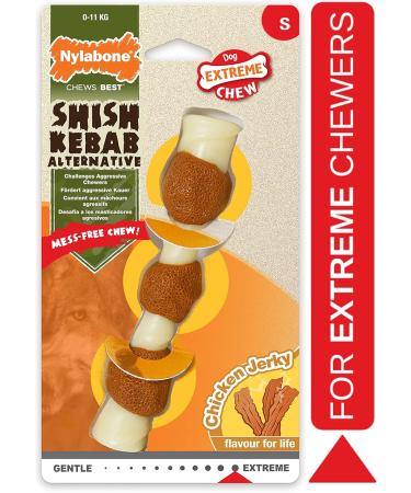 Nylabone Extreme Tough Dog Chew Toy - Shish Kebab Chicken Jerky Flavour - Small (Up to 11 Kg) - Buy Online on SooperMarket.com