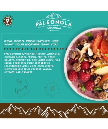 Paleonola Grain Free Granola Original Flavor - Non-GMO, Soy, Gluten, Dairy Free, Low Carb Protein Snack - Healthy Breakfast Option - 10 oz (1 Pack) - Buy Online on SooperMarket.com