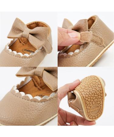 RVROVIC Baby Girl Princess Mary Jane Moccasins | Soft Sole Crib Shoes 0-6 Months (B White) - Buy Online on SooperMarket.com