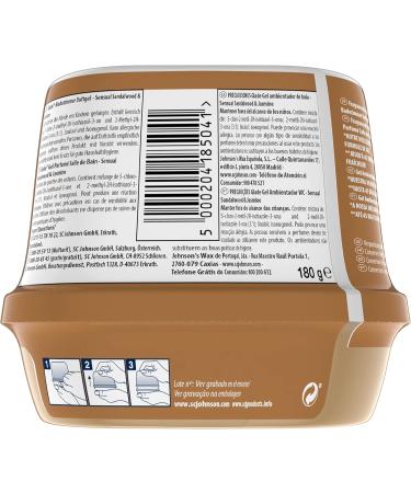Glade Bathroom Fragrance Gel - Sensual Sandalwood & Jasmine Pack of 8 (8 x 180g) | International Shipping Available - Buy Online on SooperMarket.com