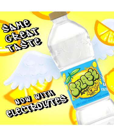 Splash Blast Lemon Flavored Water Beverage - 16.9oz Plastic Bottles, 6 Pack - Buy Online on SooperMarket.com