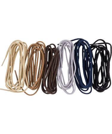 USA Made 2.5mm Round Waxed Shoelaces - 27-36 Inch in Tan - Benchmark Dress Shoe Laces - Buy Online on SooperMarket.com