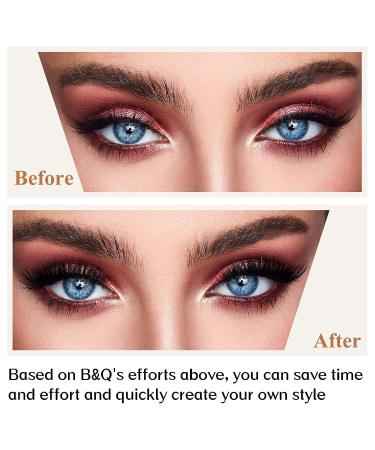Lash Clusters Ribbon 160 D Curl Individual Lashes DIY Extensions Mega Volume with Applicator Tool & Scissors | B&Q LASH (B03+B05 10-16MIX) - Buy Online on SooperMarket.com