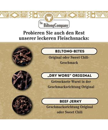 Biltong Slices 250g - Naturally Piquant High Protein Beef Biltong | Keto-Friendly Dried Meat Snack from The Biltong Company - Buy Online on SooperMarket.com