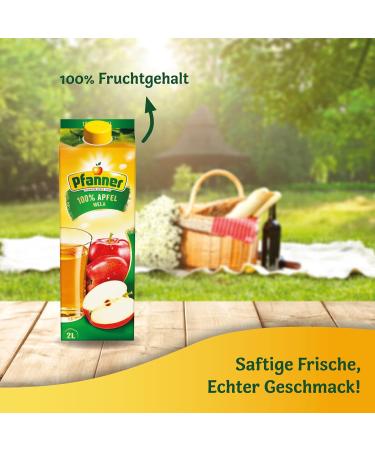 Buy Pfanner 100% Apple Juice - Classic Fruit Juice No Added Sugar - 2L Pack | International Shipping - Buy Online on SooperMarket.com