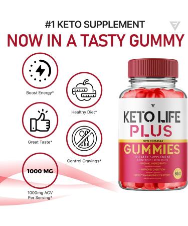 (3 Pack) Keto Life ACV Gummies KetoLife Advanced Strength Apple Cider Vinegar Ultimate Health Supplement Gummy Compl ment Alimentaire Ultime pour la Sant KetoLife Advanced Strength (180 Gummies) - Buy Online on SooperMarket.com