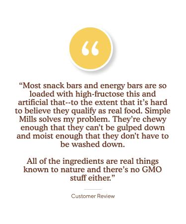 Simple Mills Almond Flour Bars - Peanut Butter Chocolate Chip | 5 Soft Baked Bars (1.19 oz Each) - Buy Online on SooperMarket.com