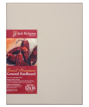 Jack Richeson Richeson Umber Wash Toned Gessoed 1/8 Hardboard 12x16