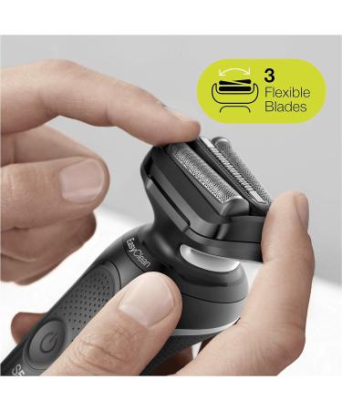 Buy Braun Series 5S Electric Razor for Men - 3 Flexible Blades Beard Trimmer 50 Min Runtime Wet & Dry EasyClick - International Shipping - Buy Online on SooperMarket.com