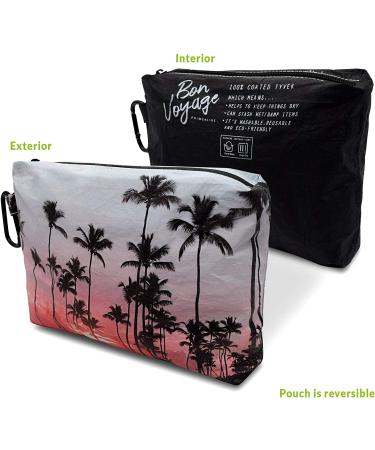 Wet Bag for Swimsuit - Small Reversible Waterproof Pouch with Carabiner Clip and Zipper - Ideal for Pool, Beach, Travel, Swimming, Gym - Diaper Bag Dry Bag for Bathing Suits, Baby, Yoga - 8.6x1.5x6.7 - Buy Online on SooperMarket.com