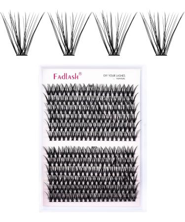 Fadlash Cluster Eyelash Extension 11mm D Curl 0.07mm - DIY Individual Lashes Self-Application DH-30D+40D - Buy Online on SooperMarket.com