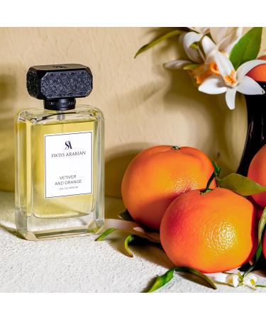 Swiss Arabian Vetiver and Orange for Women - Sophisticated Womens Perfume - Woody Spicy Fragrance with Orange Pepper and Vetiver - 3.4 oz - Buy Online on SooperMarket.com