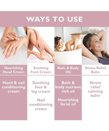 Mothers Day vegan pamper set for mums pamper gift basket women vegan pamper kit pamper gift set for mums mum birthday gifts hand cream and foot cream set relaxing body oil stress balm - Buy Online on SooperMarket.com