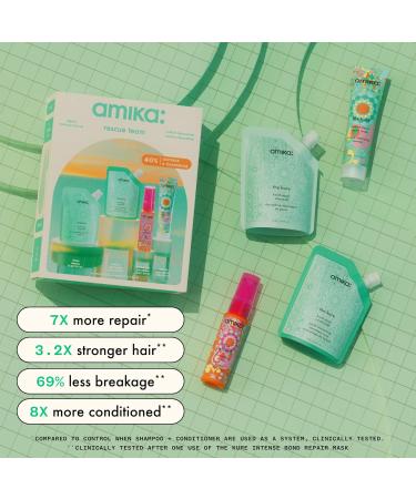 Amika Rescue Team Hair Routine Trial Set | Nourish & Revitalize Your Hair - Shop Now for International Shipping - Buy Online on SooperMarket.com