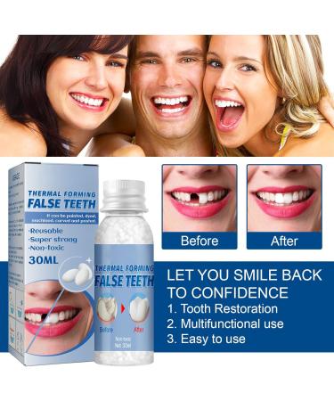 Wttfc Temporary Tooth Repair Kit 60g Tooth Filling Thermal Beads for Instant Veneers & Broken Tooth Repair - Easy Fix Moulding & Replacement - Buy Online on SooperMarket.com