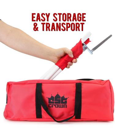 Soccer Corner Flags - 4 Pack with Collapsible Spring Loaded Steel Base & Carrying Bag - Buy Online on SooperMarket.com