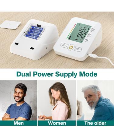 Upper Arm Blood Pressure Monitor with Extra Large Cuff - LCD Screen, Automatic Digital BP Machine for Home and Travel Use (Off-White) - Buy Online on SooperMarket.com