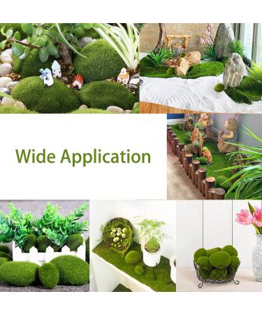 Nicunom 40 Pcs Artificial Moss Rocks - Faux Green Stones for Garden Decor & DIY Floral Arrangements - Buy Online on SooperMarket.com