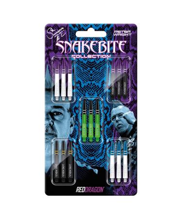 RED DRAGON Dart Shaft Collections 5 Sets Per Pack (15 shafts in Total) Snakebite VRX Medium