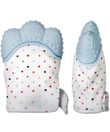 Teething Mittens with Baby Food Feeder Pacifier | Soothe Tender Gums | Fruit Teether Set for Safe Solid Food Introduction | Ideal for Teething & Baby's First Feeding - Buy Online on SooperMarket.com