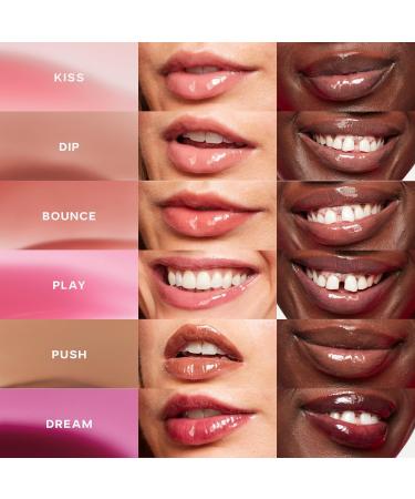 Buy Saie Glossybounce High-Shine Hydrating Lip Gloss Oil - Sheer Tinted Lip Oil with Hyaluronic Acid & Jojoba Oil for Moisture - International Shipping - Buy Online on SooperMarket.com