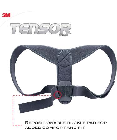Tensor Posture Corrector Adjustable Back Support for Women and Men Helps Promote Proper Posture Black - Buy Online on SooperMarket.com