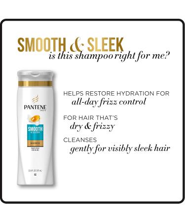Pantene Pro-V Smooth & Sleek Shampoo 3.38 fl oz - Frizz Control & Shine for All Hair Types | Buy Internationally - Buy Online on SooperMarket.com