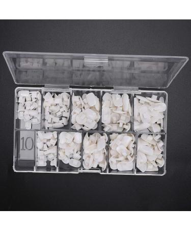200 Pieces White Nail Tips for Practice & Training | DIY False Fake Nail Manicure Tools for Beginners - Buy Online on SooperMarket.com