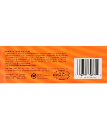 Jolly Time Big Cheez Cheddar Cheese Microwave Popcorn - 3-count Boxes (Pack of 3) - 9 Pack, 3.2 oz - Cheddar-Cheese Flavor - Buy Online on SooperMarket.com