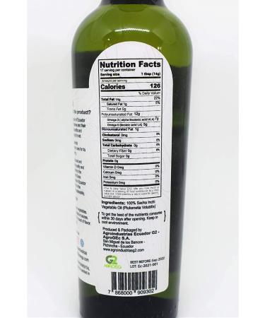 Suma Sach'a Extra-virgin Sacha Inchi Oil 8.45 fl oz - Cold-pressed Superfood Oil - Buy Online on SooperMarket.com