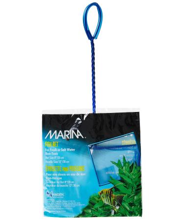 Marina Blue Fine Nylon Net with Handle Aquarium Maintenance Tool Blue 20 cm / 8 Inch
