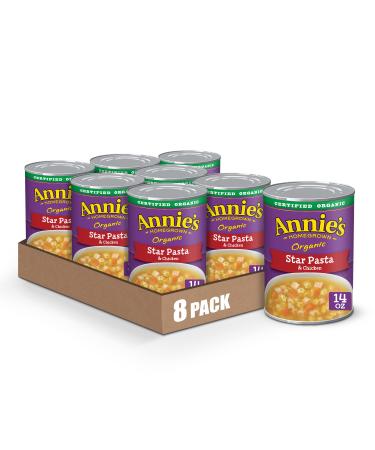 Annie's Star Pasta & Chicken Soup, Certified Organic, Non-GMO, 14 oz (Pack of 8)